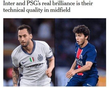 TA:中场三人组PK,国米和巴黎的真正闪光点在于其中场的技术质量