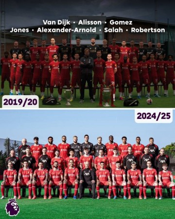 英超官方晒利物浦两次夺冠阵容:19-20赛季冠军球员7人仍在队中